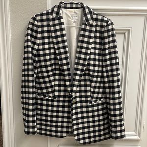 J Crew Gingham Blazer